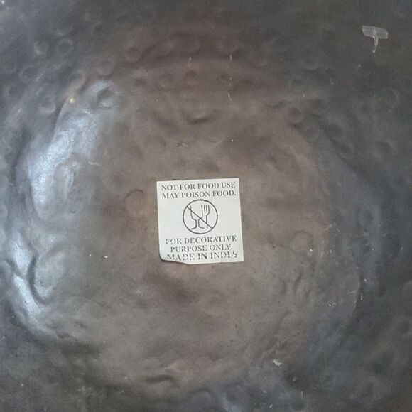 BROWN METAL LEAF PLANTER HOME DECOR PLANTS ACCESSORIES - Picture 3 of 3